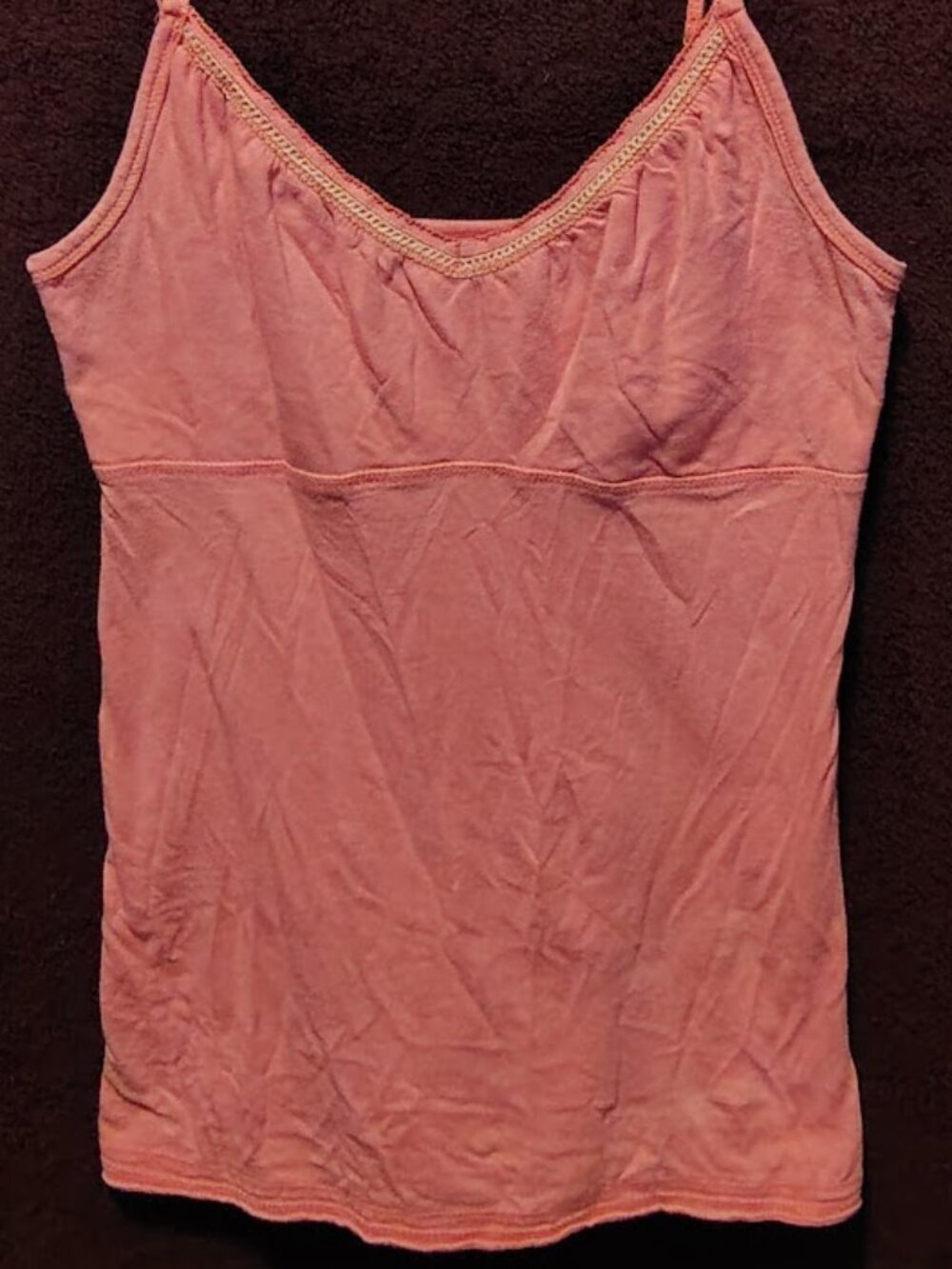 Ladies 'Cruel Girl' Coral Pink Spaghetti Strap Tank Size Medium
